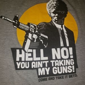 Byke Shop Come And Take It Samuel L Jackson Pulp Fiction style